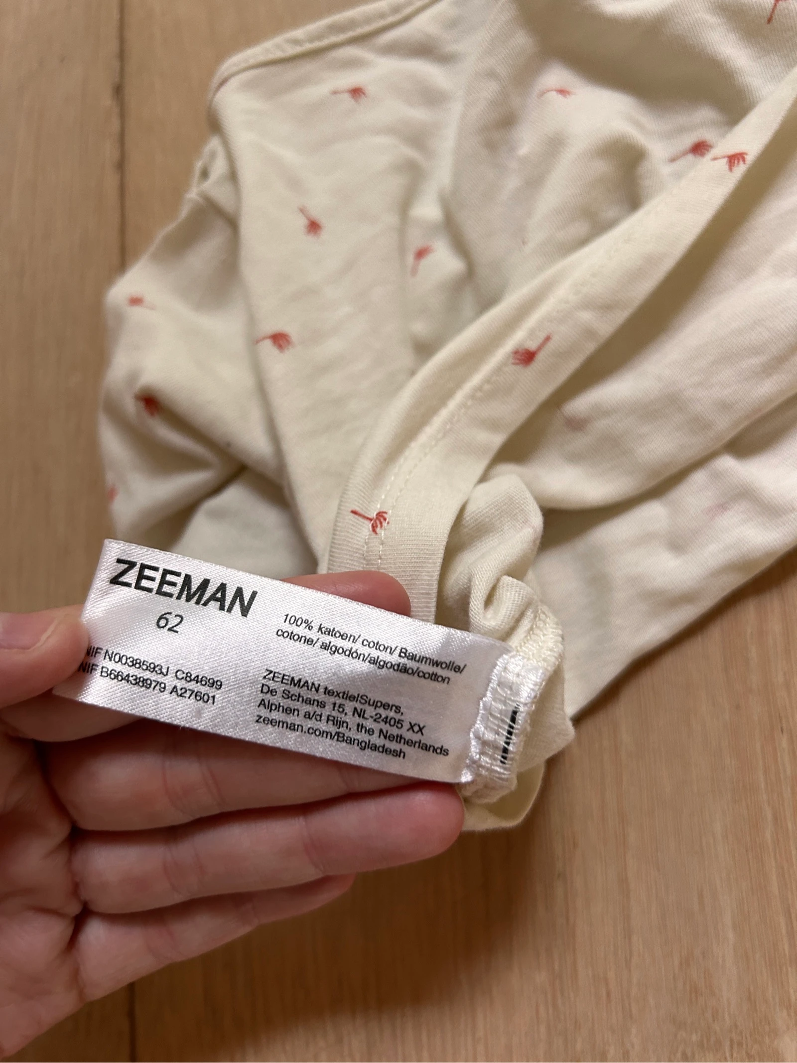 T-shirt creme clara Zeeman – photo 4
